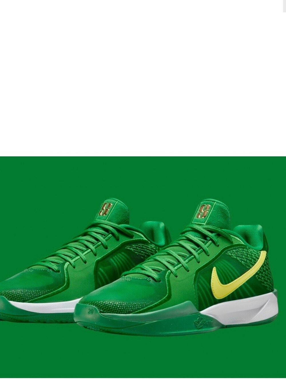 Nike WMNS Sabrina 2 Kids Shoes - Apple Green with Yellow Swoosh